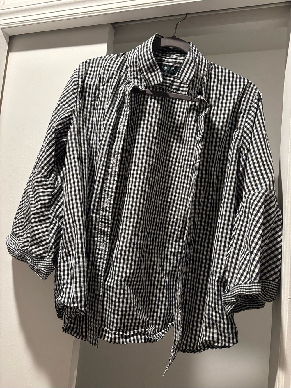 Ralph Lauren Black & White Gingham Shirt